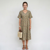 Elowen – Effortless floral midi dress with timeless elegance