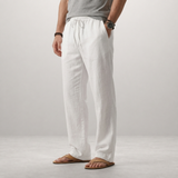 Mateo – Relaxed linen blend trousers