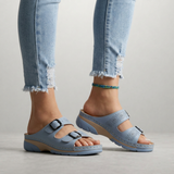 Clara – Comfort slide sandals with adjustable support