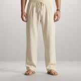 Mateo – Relaxed linen blend trousers