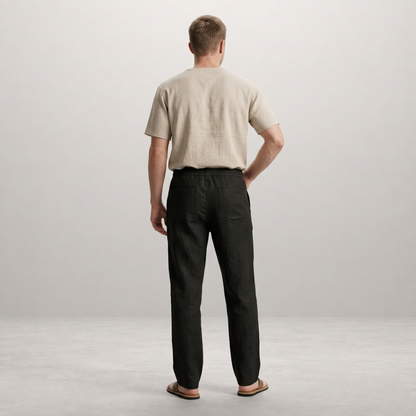 Mateo – Relaxed linen blend trousers