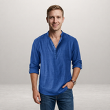 Matteo – Relaxed linen blend shirt for effortless everyday style