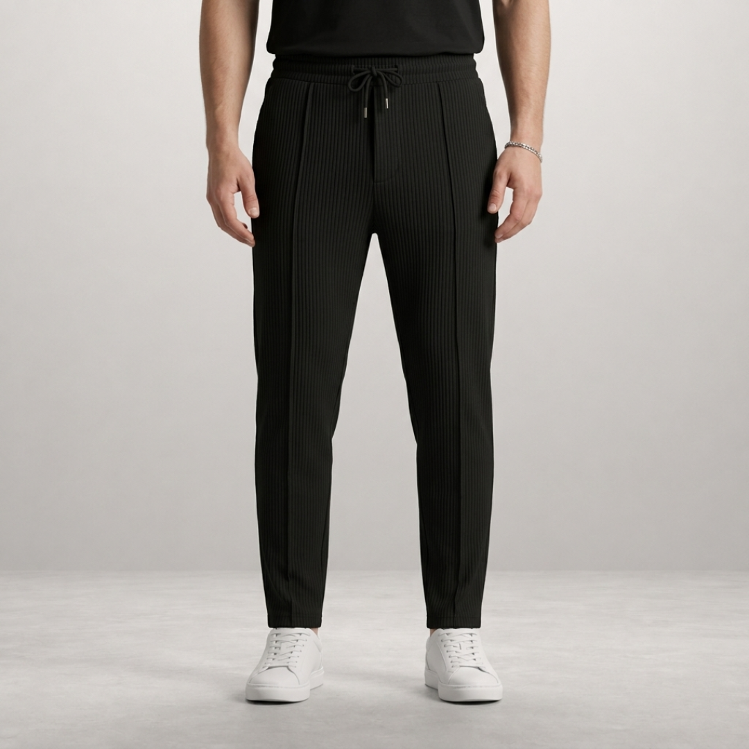 Luca – Tailored drawstring trousers with modern athletic refinement
