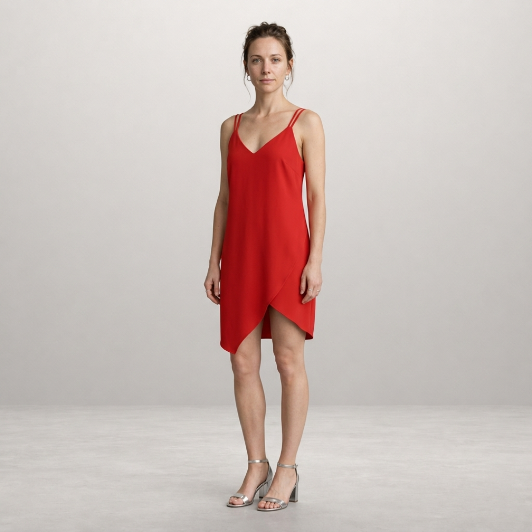 Aria – Elegant satin mini dress with graceful silhouette