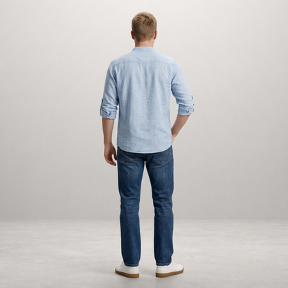 Matteo – Relaxed linen blend shirt for effortless everyday style