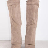 Knee High Boots with Golden Detail for Women