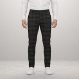 Preston – Tailored check trousers with modern slim sophistication