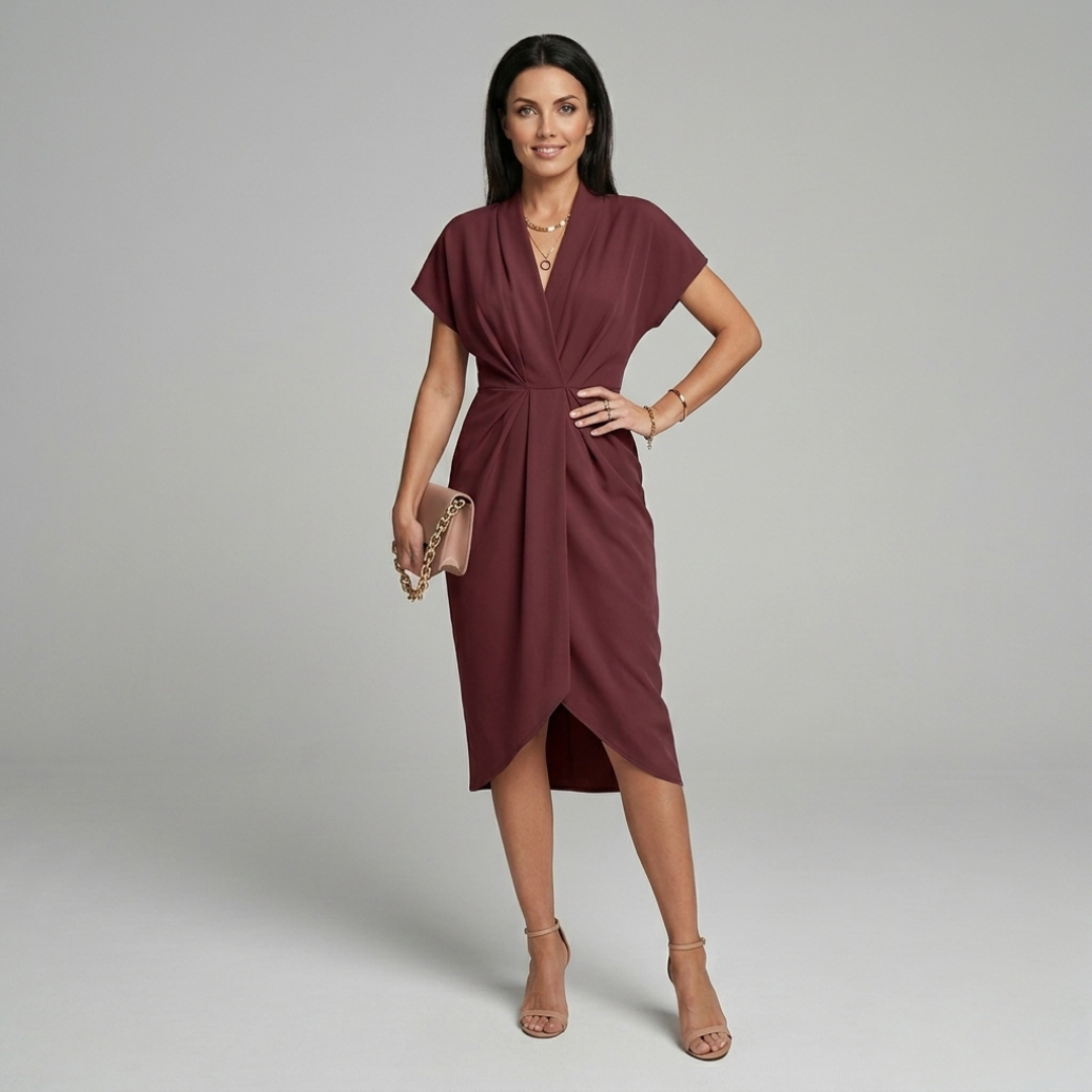 Midi Dress Classic Relaxed Fit for Women