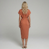 Midi Dress Classic Relaxed Fit for Women