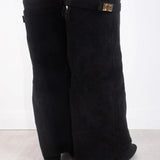 Knee High Boots with Golden Detail for Women