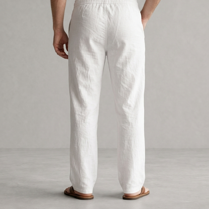 Luca – Relaxed linen drawstring trousers for effortless summer comfort