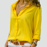 Long Sleeve Blouse with Relaxed Fit for women