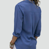 Long Sleeve Blouse with Relaxed Fit for women
