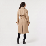 Women's Belted Trench Coat Single Breasted Classic Outerwear