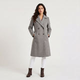 Women's Double-Breasted Long Coat | Classic Everyday Outerwear