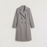 Women's Double-Breasted Long Coat | Classic Everyday Outerwear