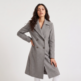 Women's Double-Breasted Long Coat | Classic Everyday Outerwear