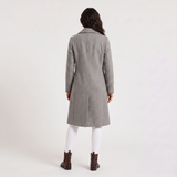 Women's Double-Breasted Long Coat | Classic Everyday Outerwear