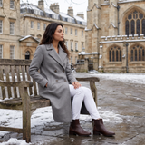 Women's Double-Breasted Long Coat | Classic Everyday Outerwear