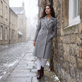 Women's Double-Breasted Long Coat | Classic Everyday Outerwear