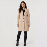 Double-Breasted Coat for Women | Classic Tailored Outerwear