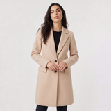 Double-Breasted Coat for Women | Classic Tailored Outerwear