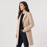Double-Breasted Coat for Women | Classic Tailored Outerwear