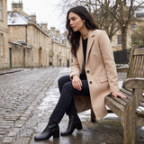 Double-Breasted Coat for Women | Classic Tailored Outerwear