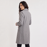 Breasted Wool Blend Coat for Women – Classic Tailored Outerwear