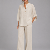 Wide-Leg Co-ord Set for Women – Relaxed Two-Piece Outfit