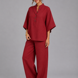 Wide-Leg Co-ord Set for Women – Relaxed Two-Piece Outfit