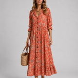 Shirt Dress with Artistic Print