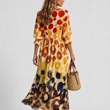 Shirt Dress with Artistic Print