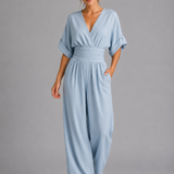 Wide Leg Jumpsuit with Cinched Waist for Women