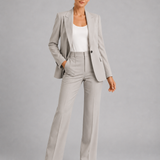 Women's Tailored Co-ord Set – High-Waist Pants & Blazer