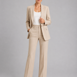 Women's Tailored Co-ord Set – High-Waist Pants & Blazer