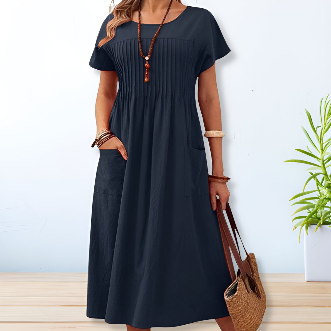 Relaxed Fit Midi Day Dress for women