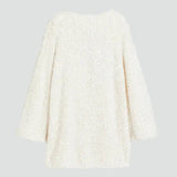 Sequin Mini Dress with Bow Detail for Women