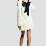 Sequin Mini Dress with Bow Detail for Women