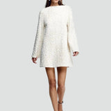 Sequin Mini Dress with Bow Detail for Women