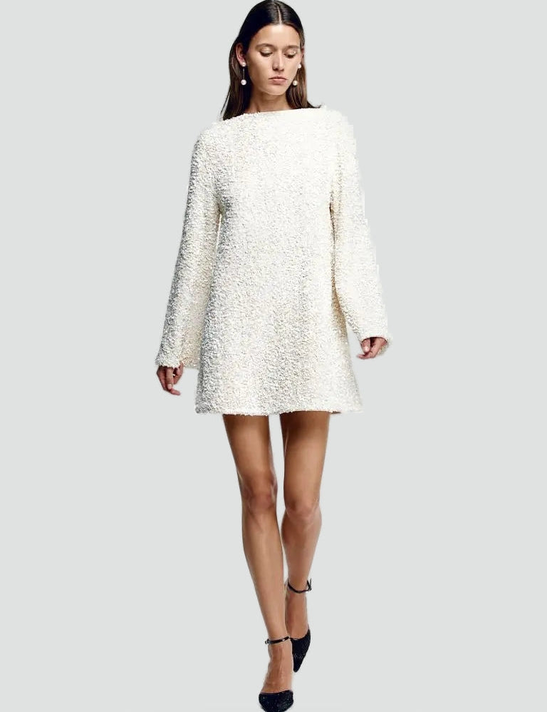 Sequin Mini Dress with Bow Detail for Women