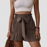 High-Waist Tie-Front Shorts for Women