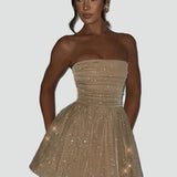 Midi Dress with Glitter Effect for women