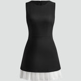 Midi Dress with Pleated Hem for women
