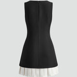 Midi Dress with Pleated Hem for women