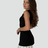 Midi Dress with Pleated Hem for women