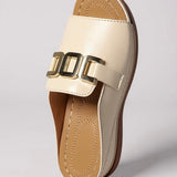 Buckle Strap Slide Sandals for Women