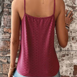Lace Trim V-Neck Top for Women