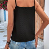 Lace Trim V-Neck Top for Women