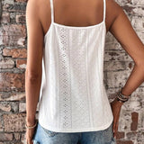 Lace Trim V-Neck Top for Women